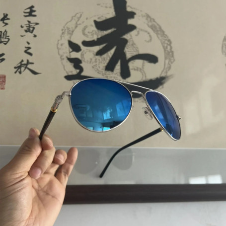 Luxury Men's Polarized Sunglasses Driving Sun Glasses For Men Women Brand Designer Male Vintage Black Pilot Sunglasses UV400