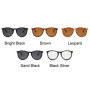 Brand Designer Round Cat Eye Sunglasses Man Retro Shades Male Sun Glasses Mirror Clear Vintage Fashion Driving Oculos De Sol