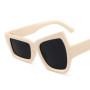 Fashion Irregular Square Sunglasses Man Fashion Brand Designer Personality Sun Glasses Male White Black Mirror Oculos De Sol