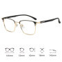 Retro Business Office Half Titanium Glasses Photochromic Men Optical Prescription Myopic Astigmatism Progressive Eyeglasses
