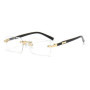 Rimless Sunglasses Rectangle Fashion Popular Women Men Shades Small Square Sun Glasses For Female Male Summer Traveling Oculos
