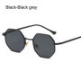 Luxury Retro Polygon Sun Glasses Square Sunglasses for Men Women Fashion Metal Frame Glasses UV Protection Vintage Metal Shades