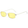 Fashion Small Rectangle Sunglasses Men Women Vintage Square Driving SunGlasses Brand Metal Frame Eyewear lentes de sol mujer