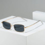 Fashion Small Rectangle Sunglasses Men Women Vintage Square Driving SunGlasses Brand Metal Frame Eyewear lentes de sol mujer