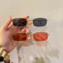 Fashion Small Rectangle Sunglasses Men Women Vintage Square Driving SunGlasses Brand Metal Frame Eyewear lentes de sol mujer