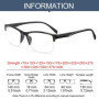 1Pc Ultra-Light Half Frame Reading Glasses Computer Goggles +75 +100 +125 +150 +175 +200 +225 +250 +275 +300 +325 +350 +375 +400