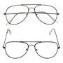 Qutzzmnd Retro Metal Big Frame Myopia Spectacles Blue Light Blocking Glasses For Women Men Classic Eyewear -1.0~-5.0