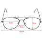 Qutzzmnd Retro Metal Big Frame Myopia Spectacles Blue Light Blocking Glasses For Women Men Classic Eyewear -1.0~-5.0