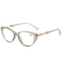 Fashion Cat Eyes Reading Glasses Ultralight Small Frame Clear Lens Presbyopic Eyeglasses For Women Men With +1.0 to +4.0