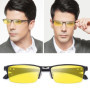 Metal Half-frame Photochromic Night Vision Myopia Glasses Day & Night Dual-Use Anti-Glare UV Protection Driver's Glasses