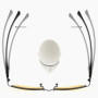 Metal Half-frame Photochromic Night Vision Myopia Glasses Day & Night Dual-Use Anti-Glare UV Protection Driver's Glasses