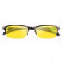 Metal Half-frame Photochromic Night Vision Myopia Glasses Day & Night Dual-Use Anti-Glare UV Protection Driver's Glasses