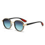 Vintage Round Outdoor Sunglasses Men New in Punk Fashion Shades High Quality Sun Glasses Brand Design Anti-UV Sun Glasses woman