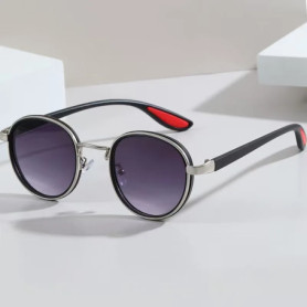 Vintage Round Outdoor Sunglasses Men New in Punk Fashion Shades High Quality Sun Glasses Brand Design Anti-UV Sun Glasses woman