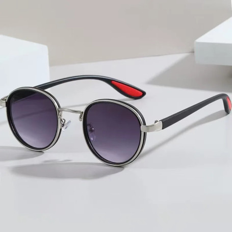 Vintage Round Outdoor Sunglasses Men New in Punk Fashion Shades High Quality Sun Glasses Brand Design Anti-UV Sun Glasses woman
