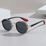 Vintage Round Outdoor Sunglasses Men New in Punk Fashion Shades High Quality Sun Glasses Brand Design Anti-UV Sun Glasses woman