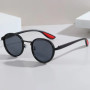 Vintage Round Outdoor Sunglasses Men New in Punk Fashion Shades High Quality Sun Glasses Brand Design Anti-UV Sun Glasses woman