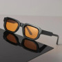 Sexy Square Sunglasses Women Men Black Sun Glasses Cool Designer Eyewear Luxury Colorful Mirror Lens Brand