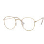 Round Glasses Frame Man Anti Blue Light Glasses Woman Fake Glasses Gold Optical Oval Eyeglasses Frame Transparent Lens