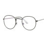 Round Glasses Frame Man Anti Blue Light Glasses Woman Fake Glasses Gold Optical Oval Eyeglasses Frame Transparent Lens