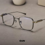 F·DRACON Ultra-light Business Men's Glasses Frame Square Pure Titanium Big Face Full Frame Optical Prescription Frame 80984