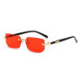 Fashion Rimless Rectangle Sunglasses FOR Women Men Shades Small Square Sun Glasses For Female male Summer Traveling Goggles