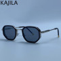 Vintage Square Punk Sunglasses Men 2026 Luxury Designer Retro Steampunk Octagon Metal Frame Sun Glasses for Male Driving Shades