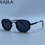 Vintage Square Punk Sunglasses Men 2026 Luxury Designer Retro Steampunk Octagon Metal Frame Sun Glasses for Male Driving Shades