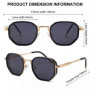 Vintage Square Punk Sunglasses Men 2026 Luxury Designer Retro Steampunk Octagon Metal Frame Sun Glasses for Male Driving Shades