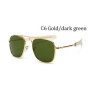Men luxury Brand Designer Sun Glasses Vintage fashion Aviation AO Sunglasses For Male American Army Military Optical Glass Lens