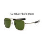 Men luxury Brand Designer Sun Glasses Vintage fashion Aviation AO Sunglasses For Male American Army Military Optical Glass Lens