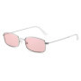 Fashion Retro Metal Frame Colorful Lens Sunglasses Vintage Rectangle Sun Glasses Men Women UV400 Eyeglasses Очки Солнцезащитные