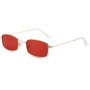 Fashion Retro Metal Frame Colorful Lens Sunglasses Vintage Rectangle Sun Glasses Men Women UV400 Eyeglasses Очки Солнцезащитные