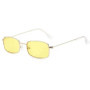 Fashion Retro Metal Frame Colorful Lens Sunglasses Vintage Rectangle Sun Glasses Men Women UV400 Eyeglasses Очки Солнцезащитные