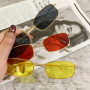 Fashion Retro Metal Frame Colorful Lens Sunglasses Vintage Rectangle Sun Glasses Men Women UV400 Eyeglasses Очки Солнцезащитные
