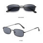 Fashion Retro Metal Frame Colorful Lens Sunglasses Vintage Rectangle Sun Glasses Men Women UV400 Eyeglasses Очки Солнцезащитные