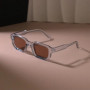 New Rectangle Sunglasses Women Men Luxurious Brand Designer Casual Sun Glasses Female Male Plastic Personality Outdoor Eyewear