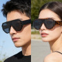 1/2 Pairs Per Set Oversized Sunglasses For Men Women Fashion Outdoor Accessory Sun Glasses Driving Photography Eyeglasses UV400