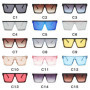 Oversized Shades Sunglasses Man Black Fashion Square Sun Glasses Male Vintage Retro Glasses Female Woman Lentes De Sol Hombre