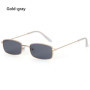 Fashion Small Rectangle Sunglasses Men Women Vintage Square Driving Sun Glasses Luxury Brand Metal Frame Eyewear