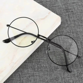 Retro Round Frame Anti-blue Radiation Glasses Ultralight Men Women Blue Light Blocking Glasses Eyewear Computer Goggles