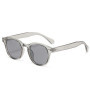 JNPCXI Quality New Retro Round Sunglasses Women Fashion Rivets Decoration Shades UV400 Men Punk Leopard Sun Glasses