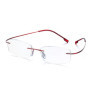 Ultralight TR90 Memory Titanium Rimless Reading Glasses Men&Women Business Presbyopic Eyeglasses +1.0 +1.5 +2.0 To+3.5 +4.0