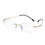 Ultralight TR90 Memory Titanium Rimless Reading Glasses Men&Women Business Presbyopic Eyeglasses +1.0 +1.5 +2.0 To+3.5 +4.0