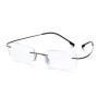 Ultralight TR90 Memory Titanium Rimless Reading Glasses Men&Women Business Presbyopic Eyeglasses +1.0 +1.5 +2.0 To+3.5 +4.0