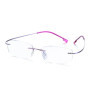 Ultralight TR90 Memory Titanium Rimless Reading Glasses Men&Women Business Presbyopic Eyeglasses +1.0 +1.5 +2.0 To+3.5 +4.0