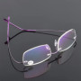 Ultralight TR90 Memory Titanium Rimless Reading Glasses Men&Women Business Presbyopic Eyeglasses +1.0 +1.5 +2.0 To+3.5 +4.0