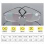 Ultralight TR90 Memory Titanium Rimless Reading Glasses Men&Women Business Presbyopic Eyeglasses +1.0 +1.5 +2.0 To+3.5 +4.0