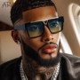 Steampunk Square Polarized Sunglasses Men 2026 Luxury Brand Vintage Classic Driving Sun Glasses For Male Fashion Punk Eyewear