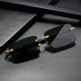Rimless Sunglasses Rectangle Fashion Popular Women Men Shades Small Square Sun Glasses For Female male Summer Traveling Oculos